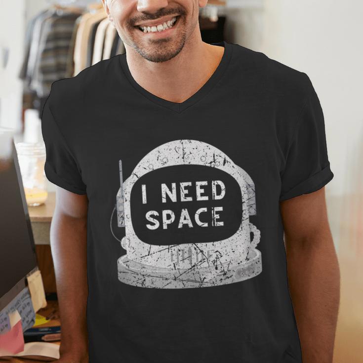 Introvert Space Helmet I Need Space Men Women Men's V-Neck T-Shirt