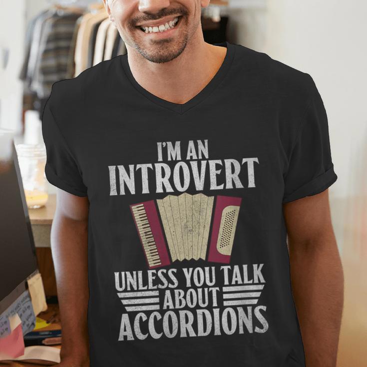 Im An Introvert Unless You Talk About Accordions Men's V-Neck T-Shirt Im An Introvert Unless You Talk About Accordions Men's V-Neck T-Shirt