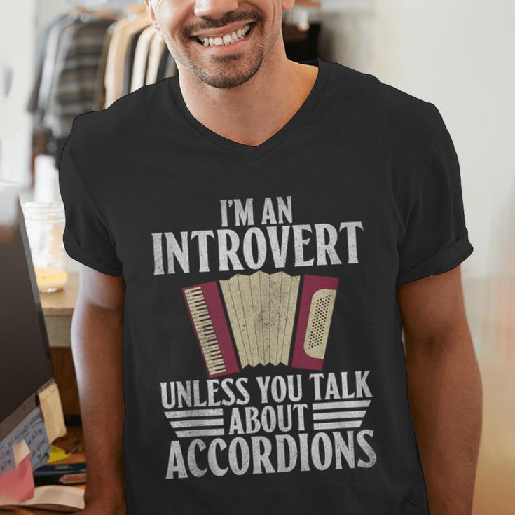 Im An Introvert Unless You Talk About Accordions Men's V-Neck T-Shirt Im An Introvert Unless You Talk About Accordions Men's V-Neck T-Shirt