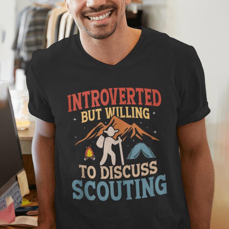Introvert's Scouting Passion Men's V-Neck T-Shirt Introvert's Scouting Passion Men's V-Neck T-Shirt