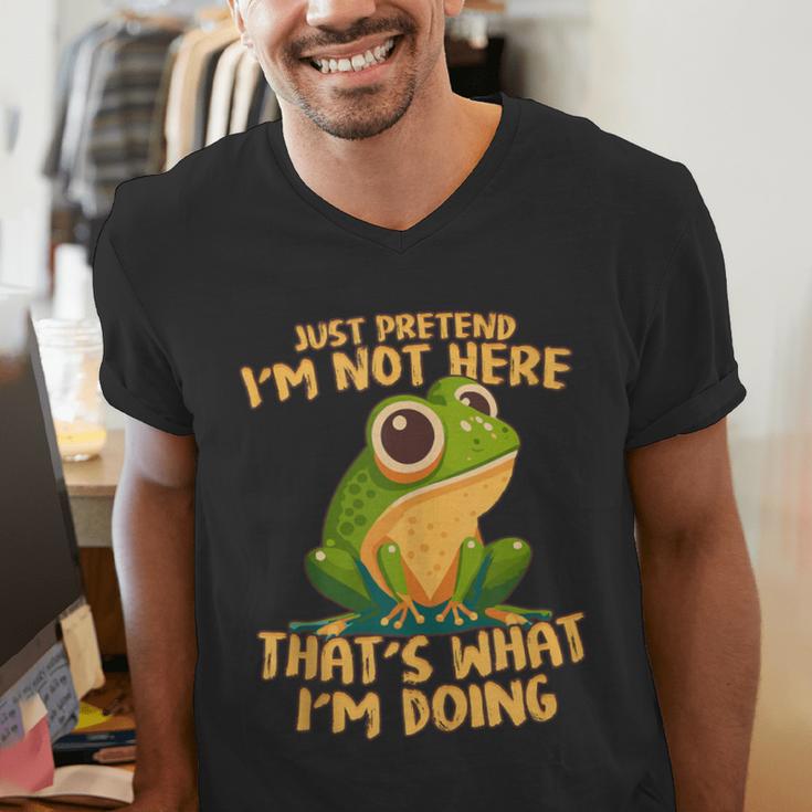 Introverts Thats What Im Doing Just Pretends Men's V-Neck T-Shirt Introverts Thats What Im Doing Just Pretends Men's V-Neck T-Shirt