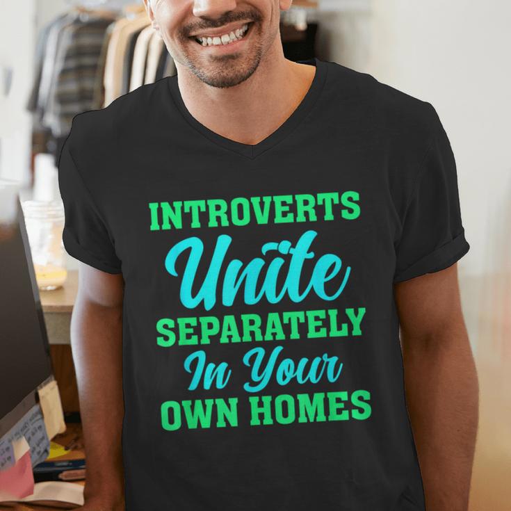 Introverts Unite Introvert Antisocial Sarcasm Anti Social Men's V-Neck T-Shirt Introverts Unite Introvert Antisocial Sarcasm Anti Social Men's V-Neck T-Shirt