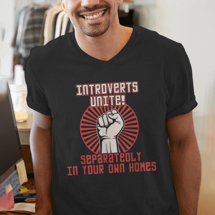 Introverts Unite Introverting Introverts At Home Men's V-Neck T-Shirt Introverts Unite Introverting Introverts At Home Men's V-Neck T-Shirt