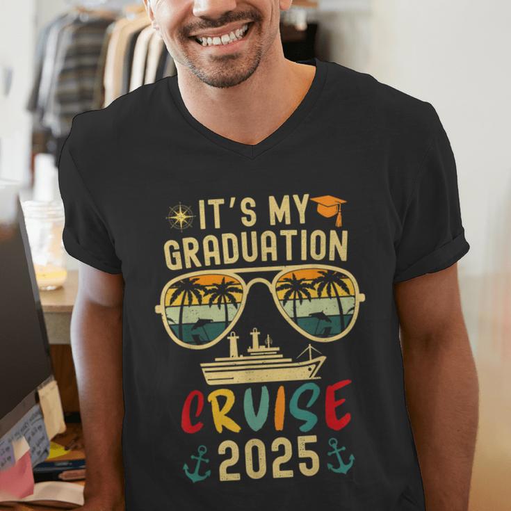 It's My Graduation Cruise 2025 Summer Cruise Seniors Trip Men's V-Neck T-Shirt