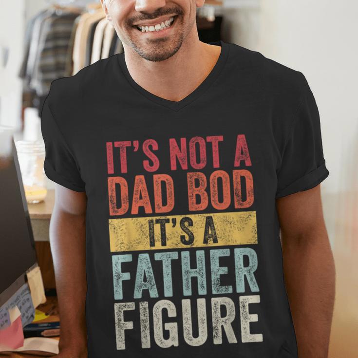 It's Not A Dad Bod It's A Father Figure Retro VintageShort Sleeve Men's V-Neck T-Shirt