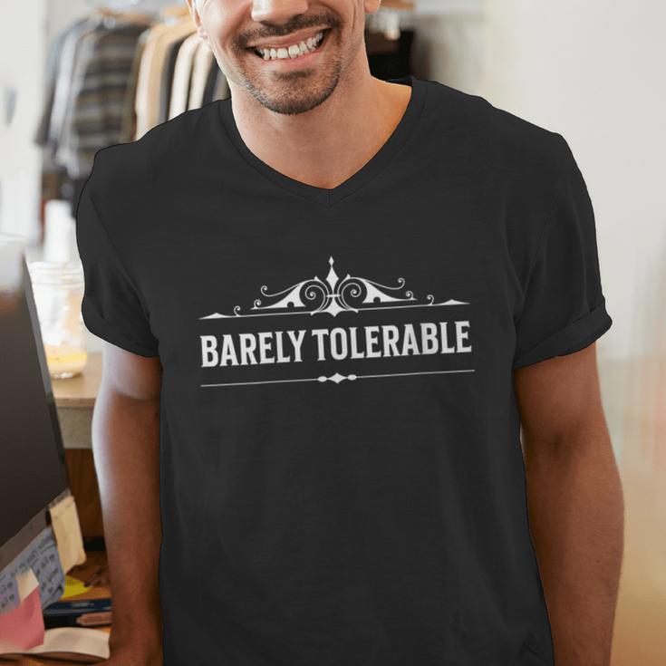 Jane Austens Hardly Bearable Book Quote Men's V-Neck T-Shirt