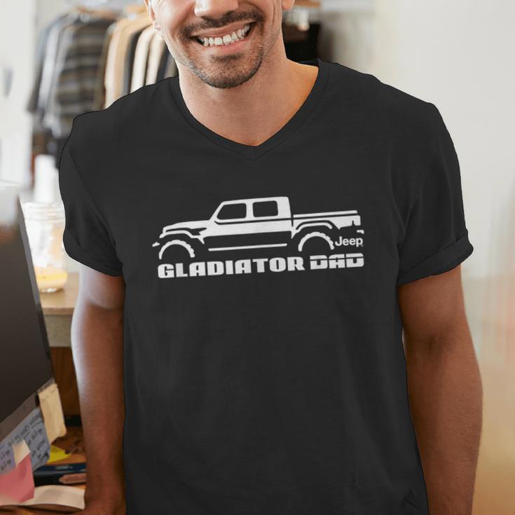 Jeep Gladiator Dad Officially Licensed Men's V-Neck T-Shirt Jeep Gladiator Dad Officially Licensed Men's V-Neck T-Shirt