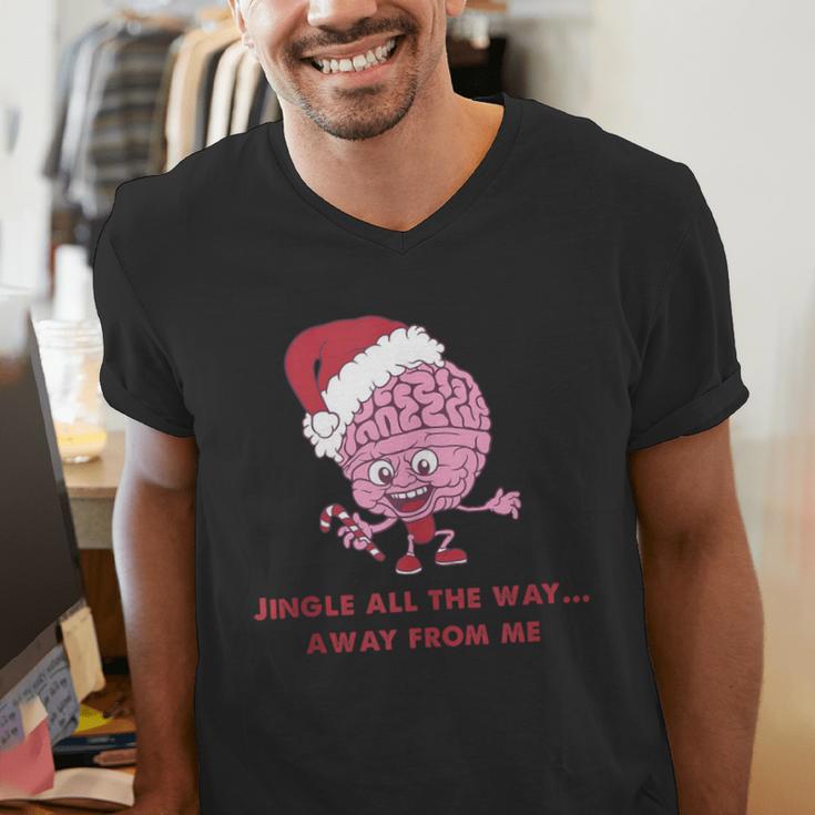 Jingle All The Way Away From Me This Christmas For Introvert Men's V-Neck T-Shirt Jingle All The Way Away From Me This Christmas For Introvert Men's V-Neck T-Shirt