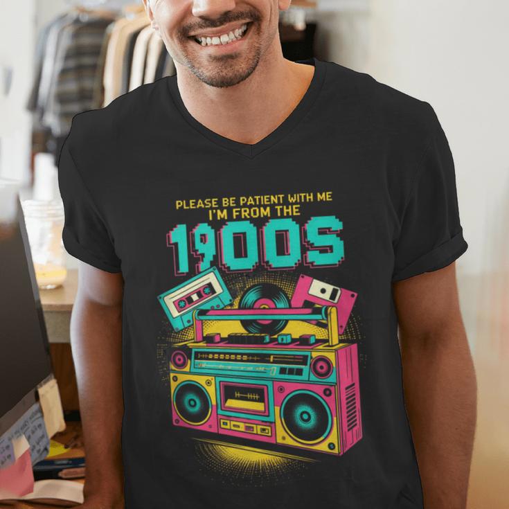 Joke 90s Please Be Patient With Me I'm From The 1900s Men's V-Neck T-Shirt Joke 90s Please Be Patient With Me I'm From The 1900s Men's V-Neck T-Shirt