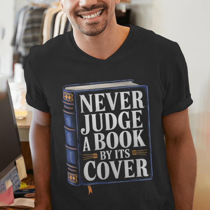 Never Judge a Book By Its Cover Men's V-Neck T-Shirt