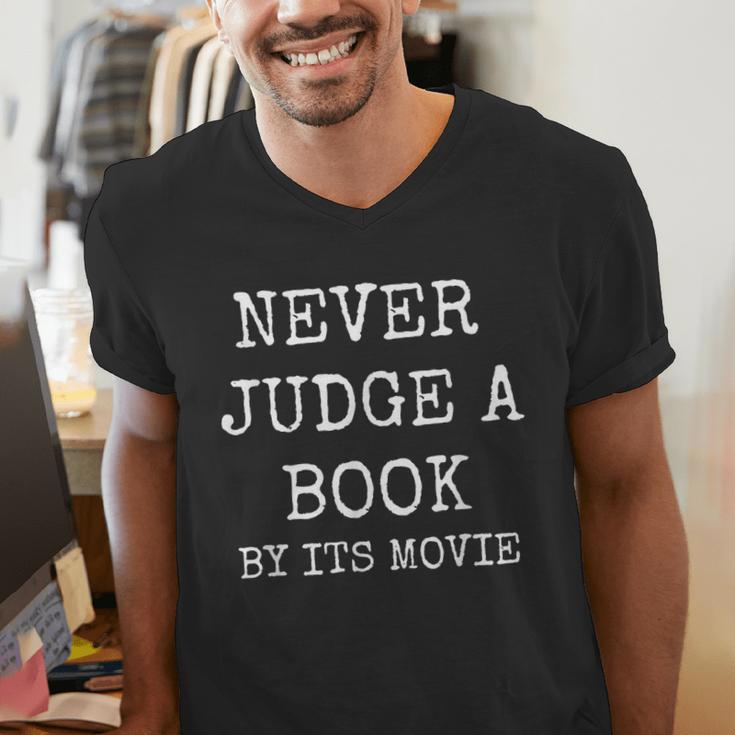 Never Judge a Book By Its Movie Men's V-Neck T-Shirt