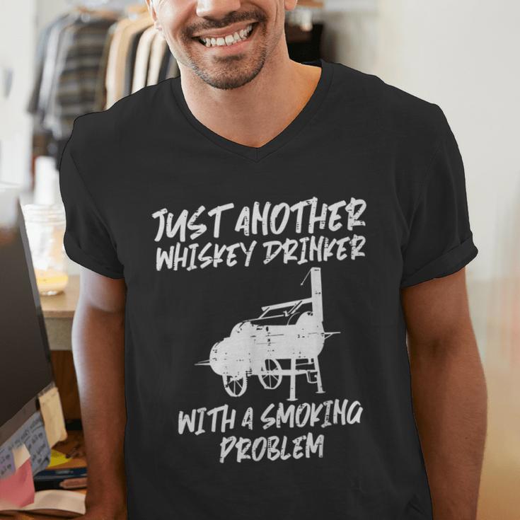 Just Another Bbq Grill Barbecue Meat Grilling Dad Men Men's V-Neck T-Shirt Just Another Bbq Grill Barbecue Meat Grilling Dad Men Men's V-Neck T-Shirt