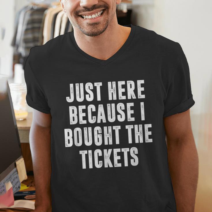 Just Here Because I Bought The Tickets K-Pop Dad Joke Men's V-Neck T-Shirt