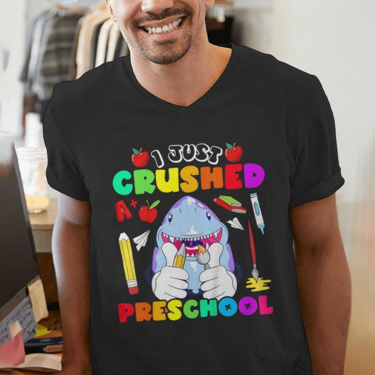 I Just Crushed Preschool Pre-K Preschoolers Graduation Men's V-Neck T-Shirt