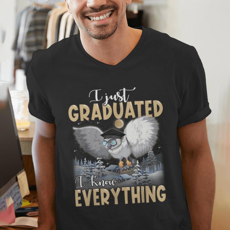 I Just Graduated I Know Everything Graduation Men's V-Neck T-Shirt