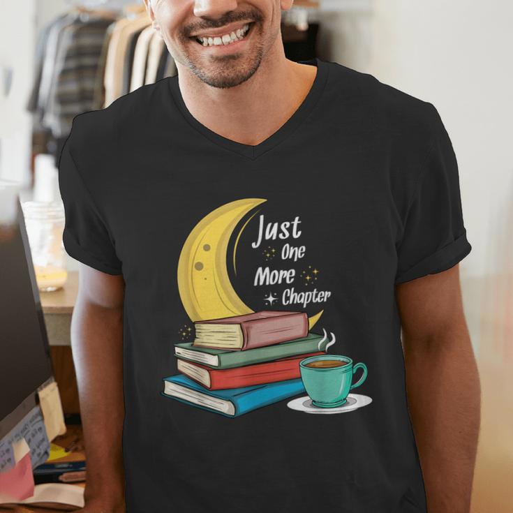 Just One More Chapter Love Book Reading Men's V-Neck T-Shirt