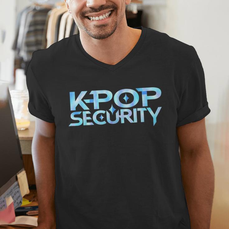 K-Pop Security Mom Dad Kids Birthday Concert Staff Men's V-Neck T-Shirt