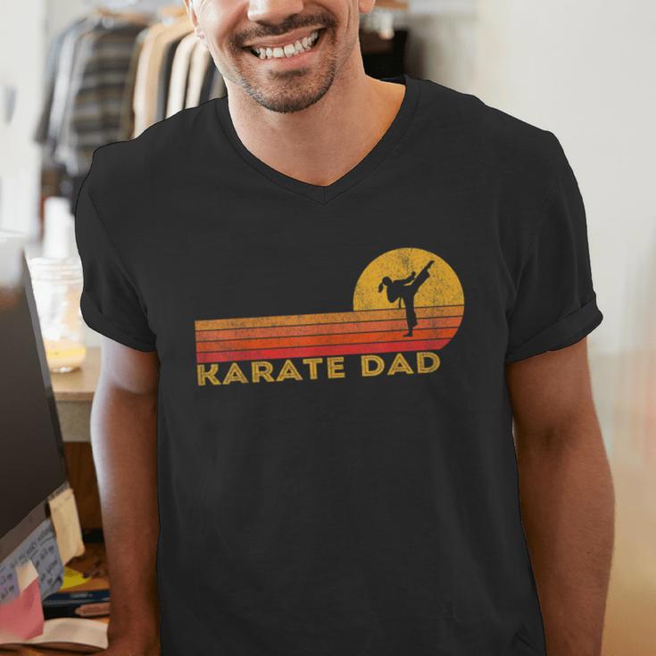 Karate Dad Martial Arts Retro Men's V-Neck T-Shirt