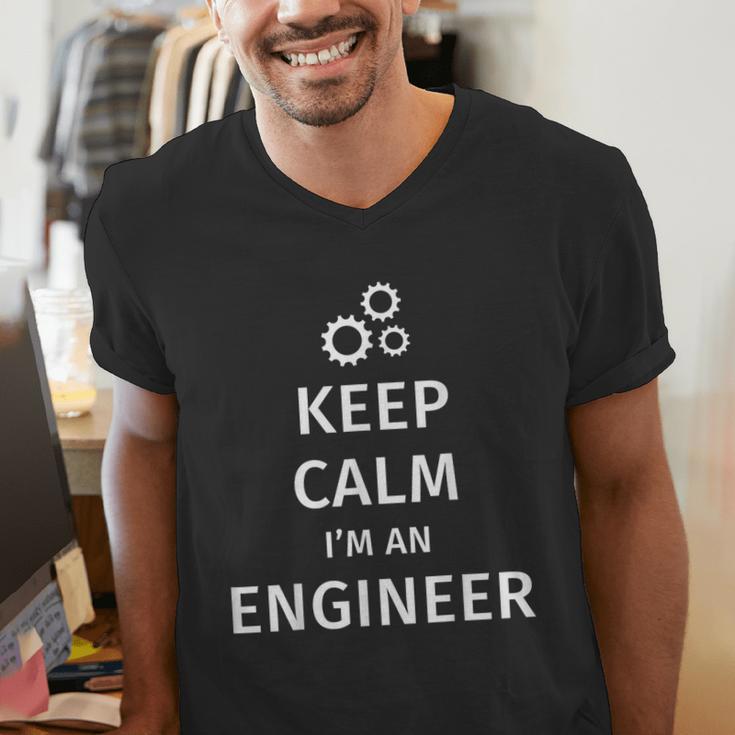 Keep Calm I'm An Engineer Engineer Graduation Men's V-Neck T-Shirt