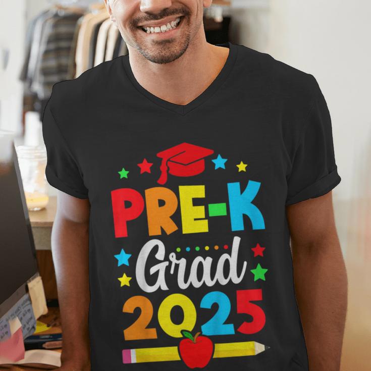 Kids Pre-K Grad 2025 Preschool Graduation 2025 Men's V-Neck T-Shirt