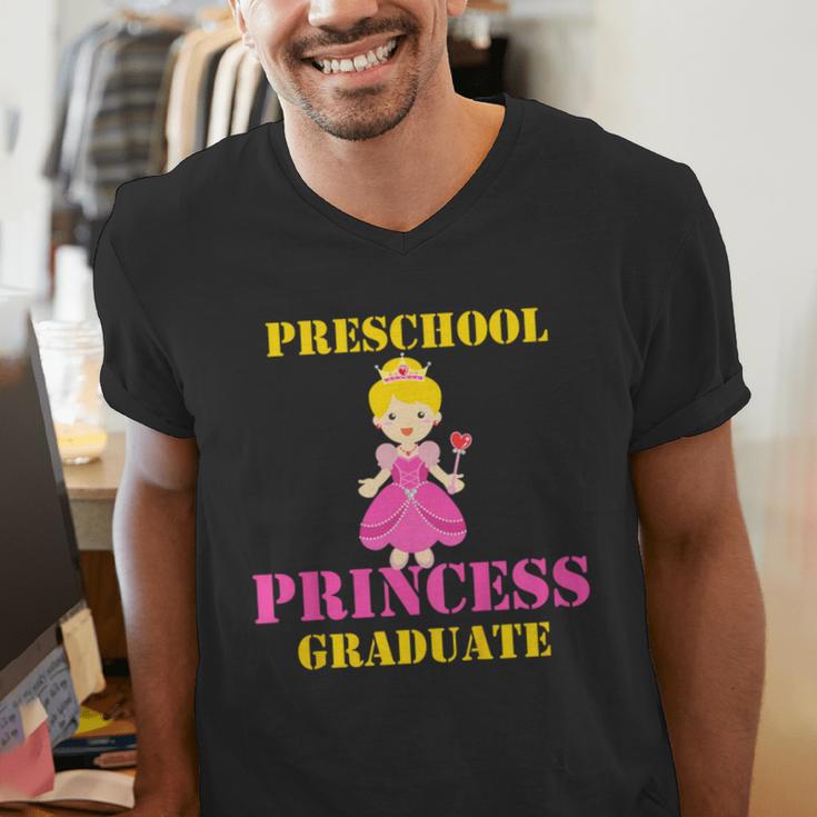 Kids Princess Graduate Prek Preschool Graduation Tshirt For Girls Men's V-Neck T-Shirt