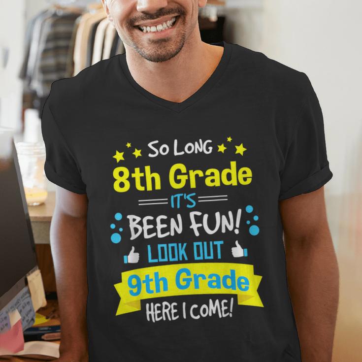Kids So Long 8th Grade Graduation Here I Come 9th Grade Men's V-Neck T-Shirt