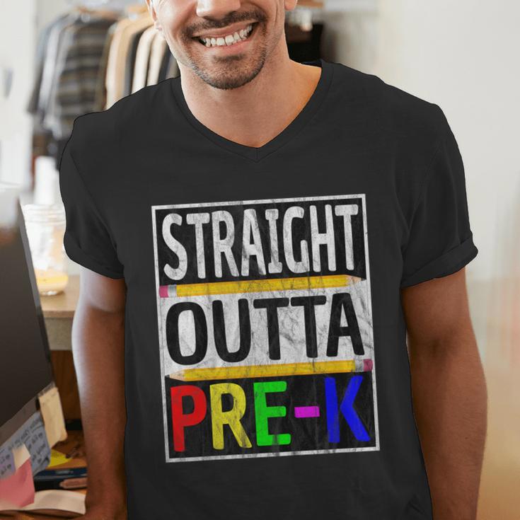 Kids Straight Outta Pre-K Graduation Men's V-Neck T-Shirt