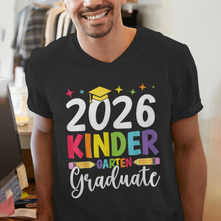 Kindergarten Graduate 2026 Preschool Graduation Kid Boy Girl Men's V-Neck T-Shirt