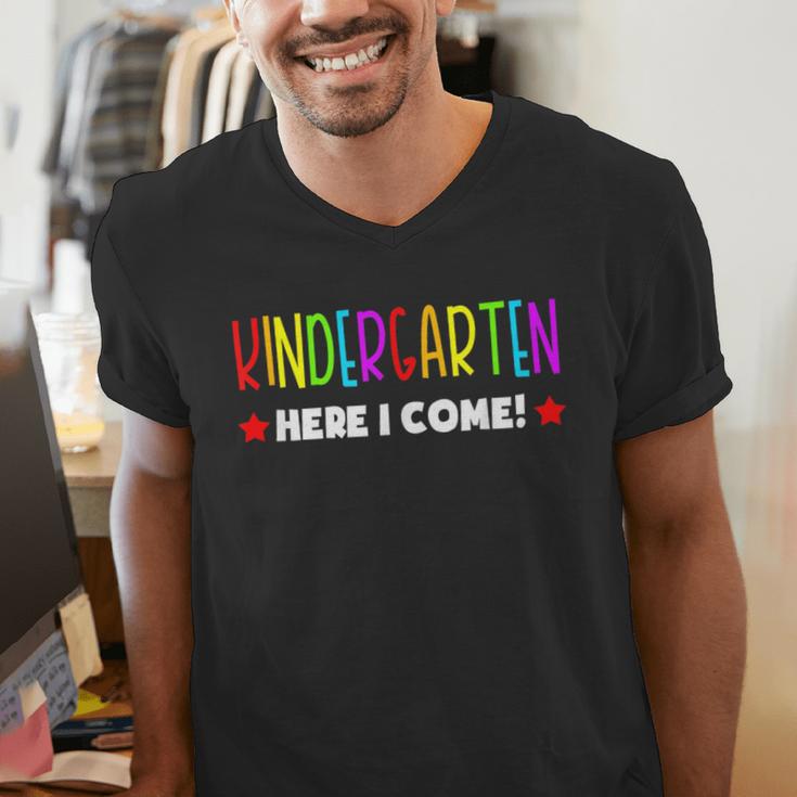 Kindergarten Here I Come Kids Pre-k Graduation Men's V-Neck T-Shirt