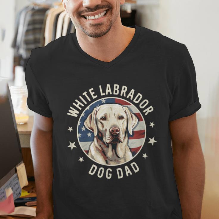 Labrador Retriever Dog Dad Men's V-Neck T-Shirt