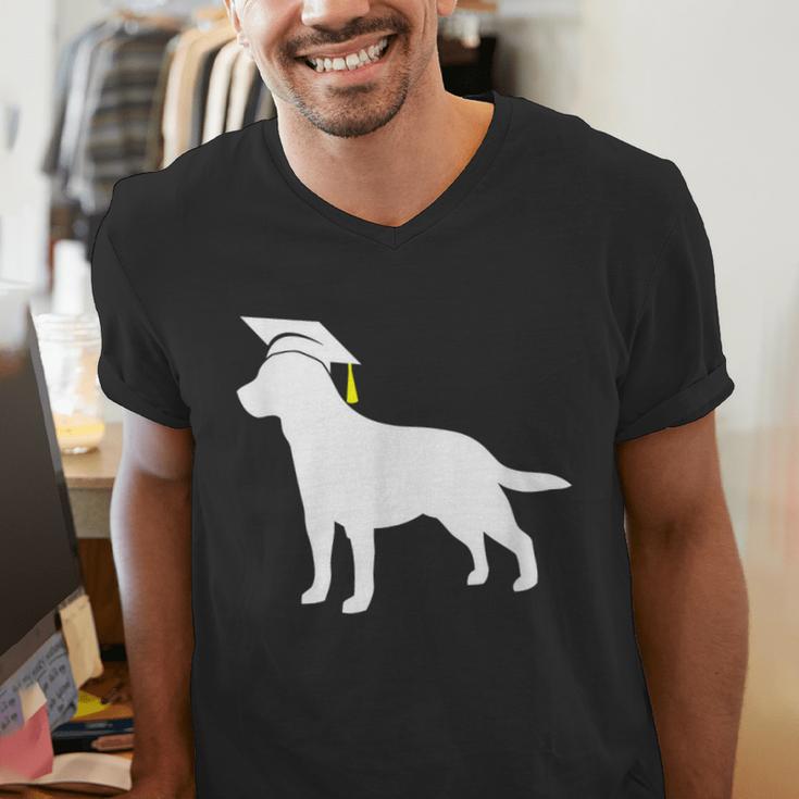 Labrador Retriever Graduation Dog Graduate For Men Women Kids Men's V-Neck T-Shirt