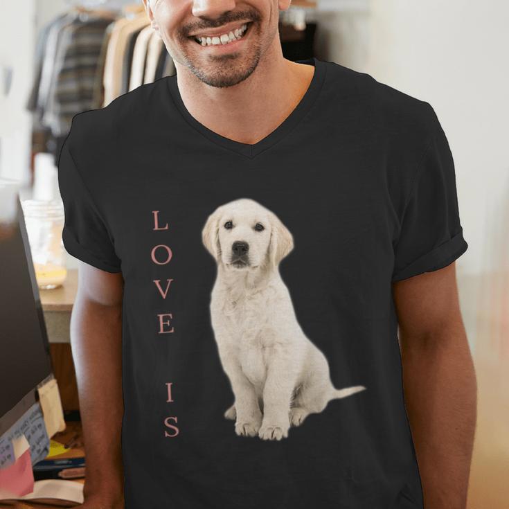 Labrador Retriever Shirt Women Men Lab Mom Dad Dog Tee Men's V-Neck T-Shirt