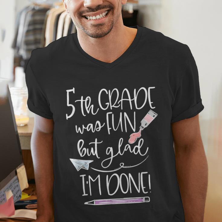 Last Day Of School 5th Grade 2018 Graduation Shirt Tee Men's V-Neck T-Shirt