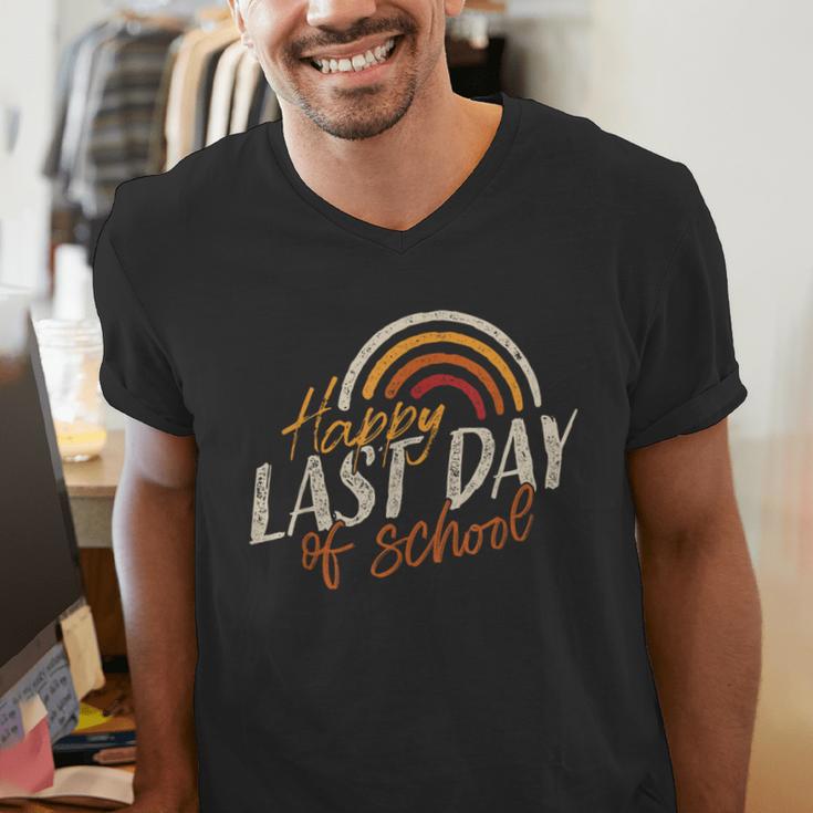 Last Day Of School Shirt For Teacher Kids Student Graduation Men's V-Neck T-Shirt