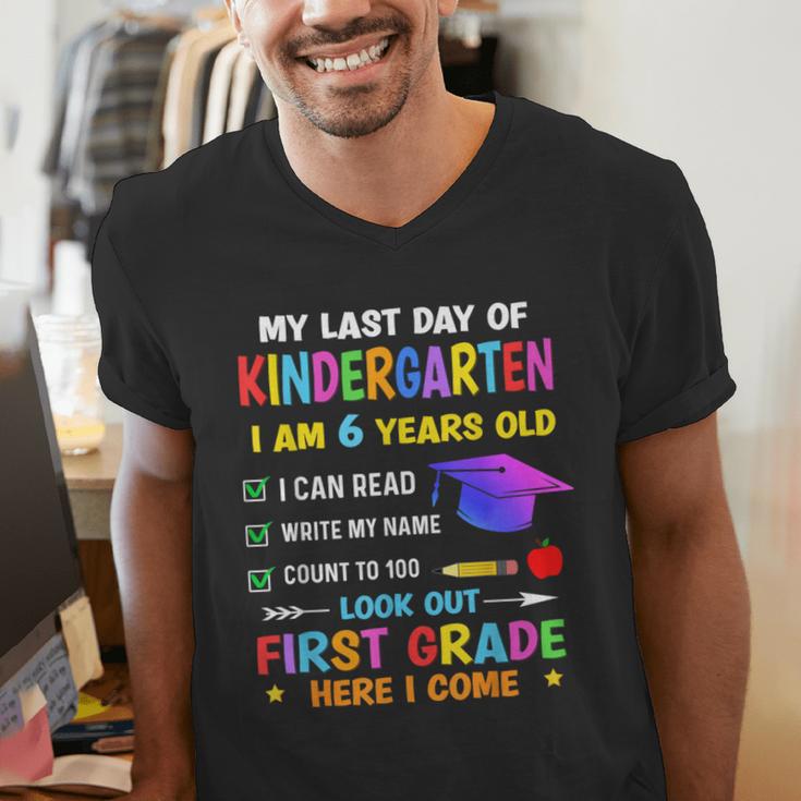 Last Days Of Kindergarten Graduation 2025 Graduate Boys Girl Men's V-Neck T-Shirt