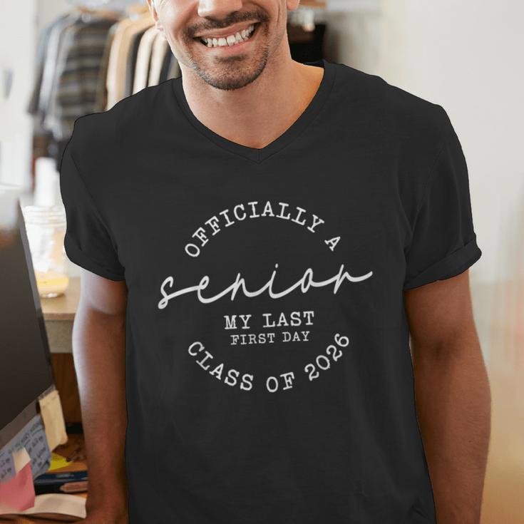 My Last First Day Senior 2026 Graduation Men's V-Neck T-Shirt