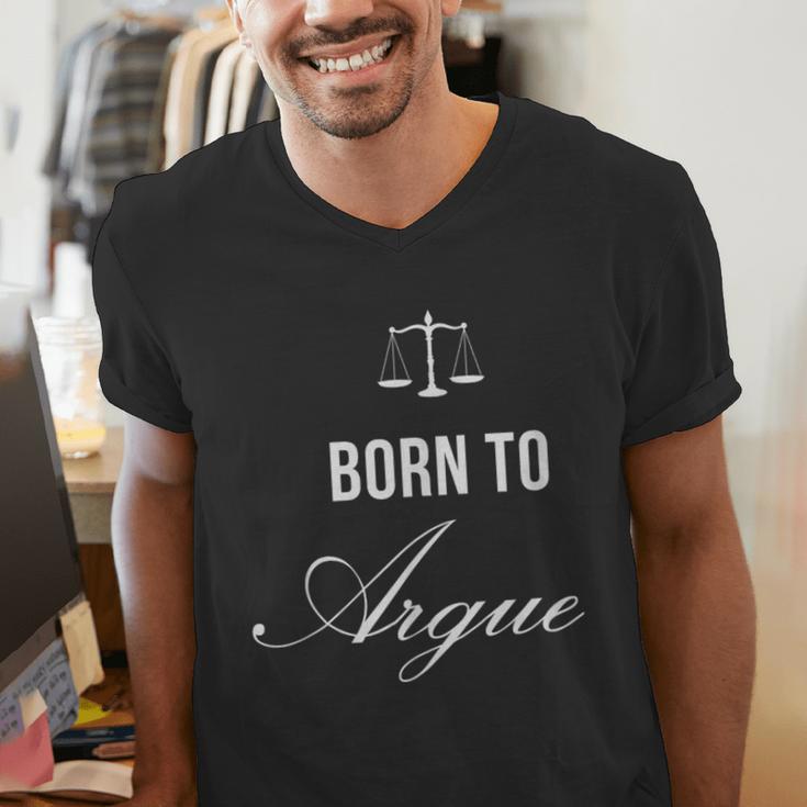 Lawyer Born To Argue Law Student Graduation Attorney Men's V-Neck T-Shirt