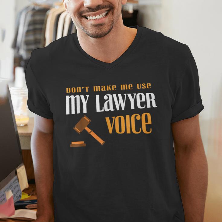 Lawyer Voice Attorney Law School Student Graduation Men's V-Neck T-Shirt