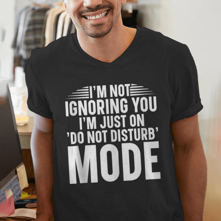Leave Me Alone Tee Introvert Humor Men's V-Neck T-Shirt Leave Me Alone Tee Introvert Humor Men's V-Neck T-Shirt