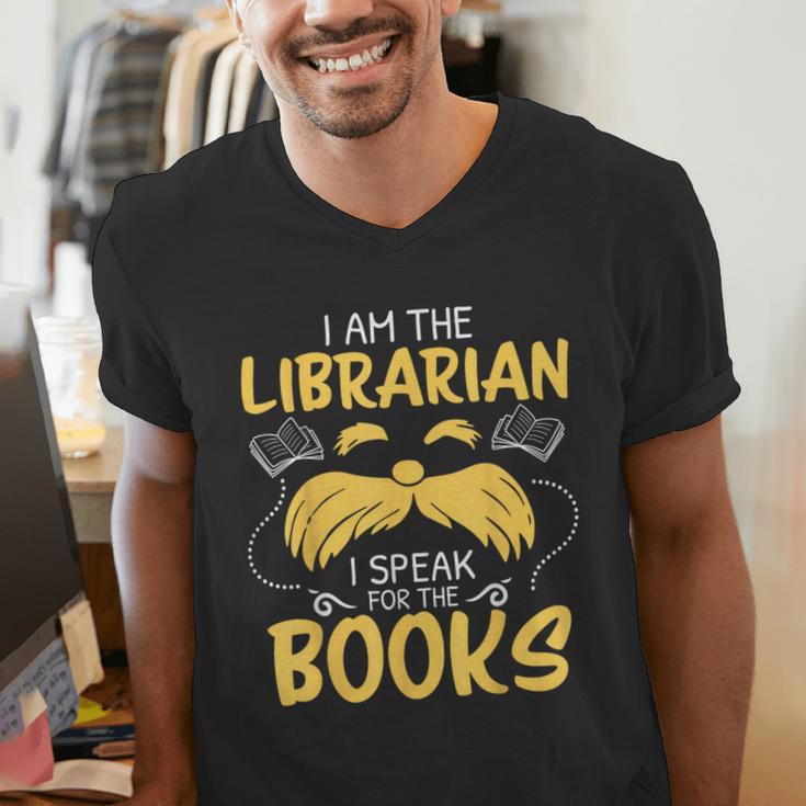 I Am Librarian Book Reader Library Book Reading Men's V-Neck T-Shirt