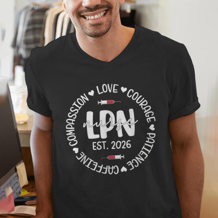 Licensed Practical Nurse Est 2026 LPN LVN Nursing Graduation Men's V-Neck T-Shirt