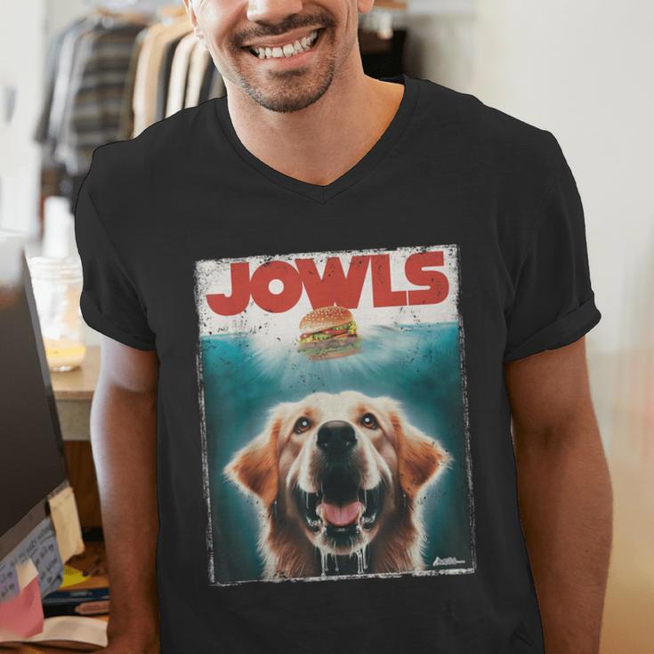 Light Golden Retriever Jowls Top Paws Cream Lab Dog Mom Dad Men's V-Neck T-Shirt Light Golden Retriever Jowls Top Paws Cream Lab Dog Mom Dad Men's V-Neck T-Shirt