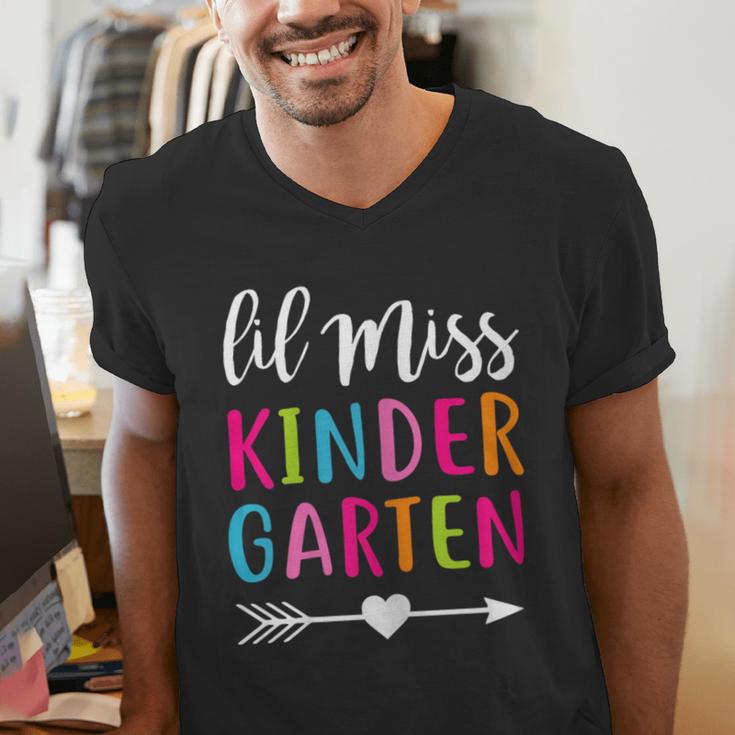 Lil Miss Kindergarten Grad Shirt Graduation Shirts 2018 Men's V-Neck T-Shirt