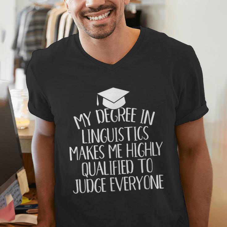 Linguistics Major Graduation Men's V-Neck T-Shirt