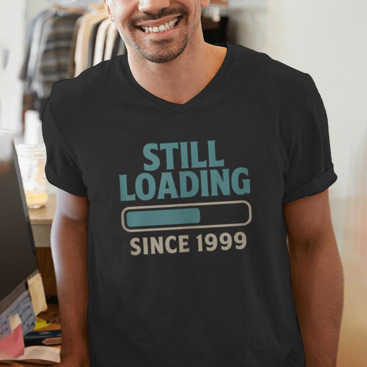 Still Loading Since 1999 Retro Tech Nostalgia Men's V-Neck T-Shirt Still Loading Since 1999 Retro Tech Nostalgia Men's V-Neck T-Shirt