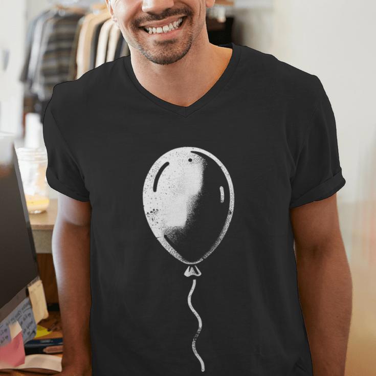 Lone Balloon Celebration Individualistic Introvert Party Men's V-Neck T-Shirt Lone Balloon Celebration Individualistic Introvert Party Men's V-Neck T-Shirt