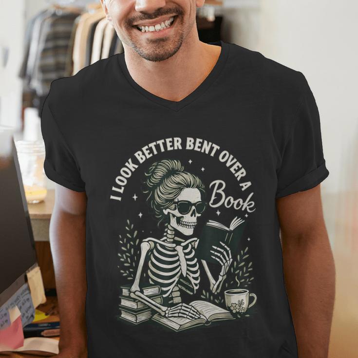 I Look Better Bent Over A Book Men's V-Neck T-Shirt
