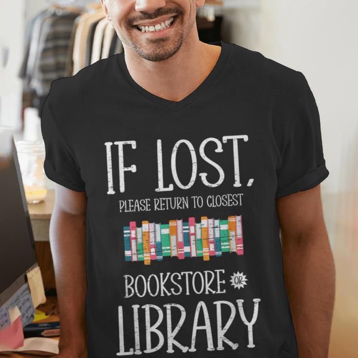 If Lost Please Return To Closest Bookstore Or Library Men's V-Neck T-Shirt