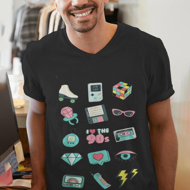 I Love The 90s Old For Nostalgia Fans Men's V-Neck T-Shirt I Love The 90s Old For Nostalgia Fans Men's V-Neck T-Shirt