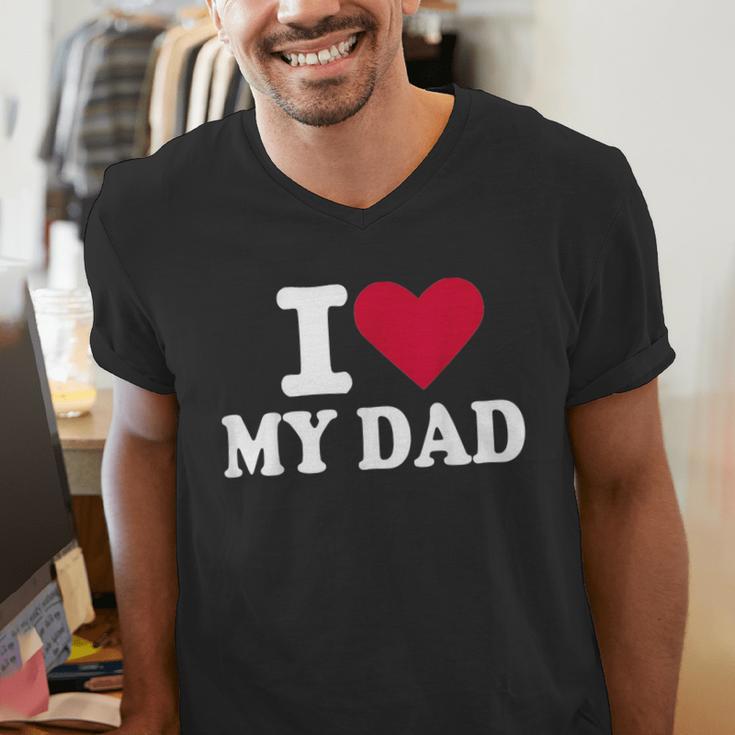 I Love My Dad Men's V-Neck T-Shirt